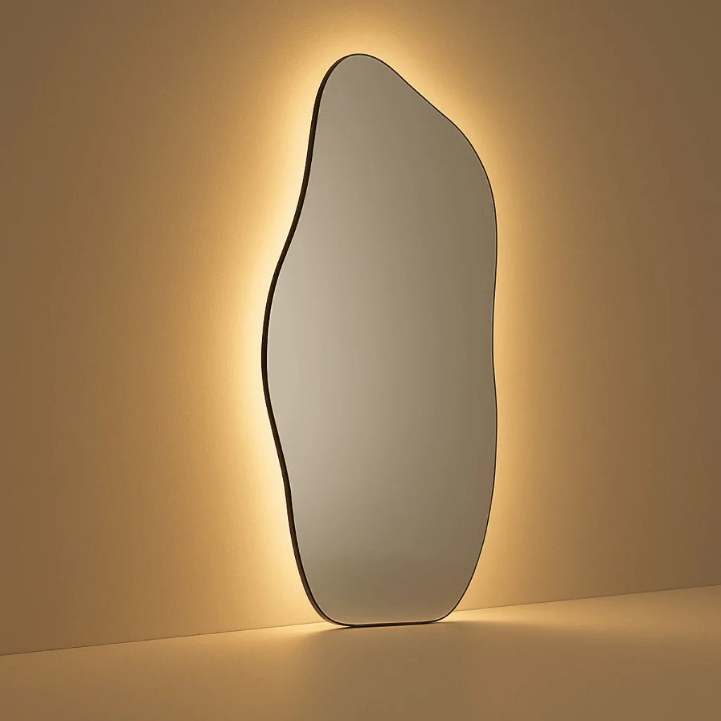 Espelho Orgânico Lopazzi Grande de Corpo Inteiro com LED Touch Cálido/Frio 115x60 cm – Liquidação