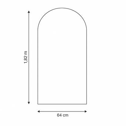 Espelho Pinterest com Suporte e Marco Dourado — LIQUIDAÇÃO