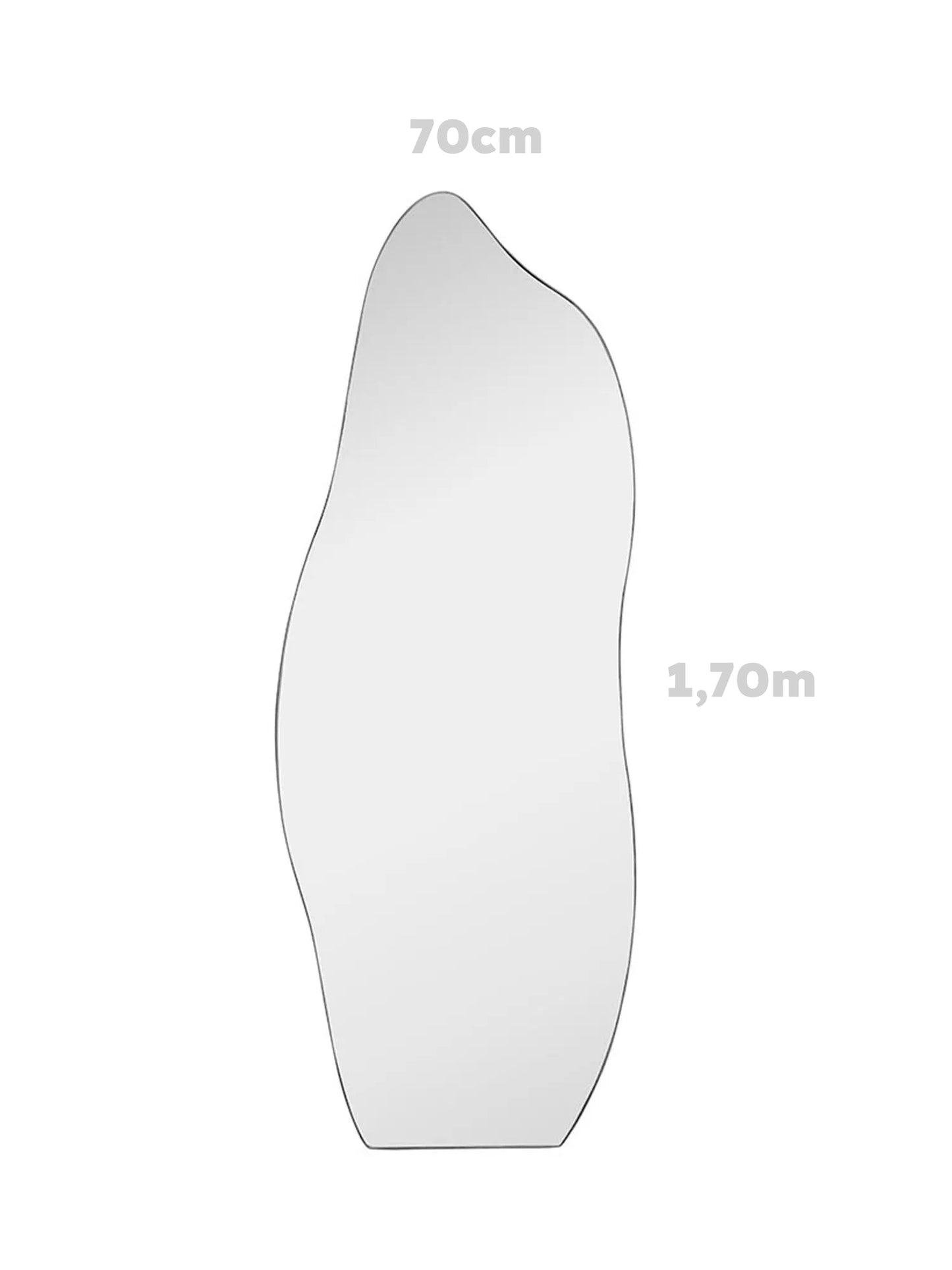 Espelho Decorativo Grande Orgânico – Flame – Corpo Inteiro – 70x170 cm – Liquidação